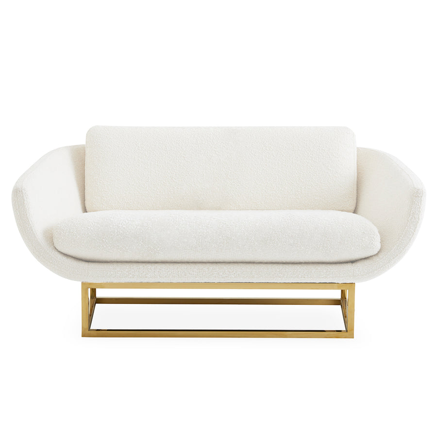 Beaumont 64" Settee Jonathan Adler Olympus Oatmeal