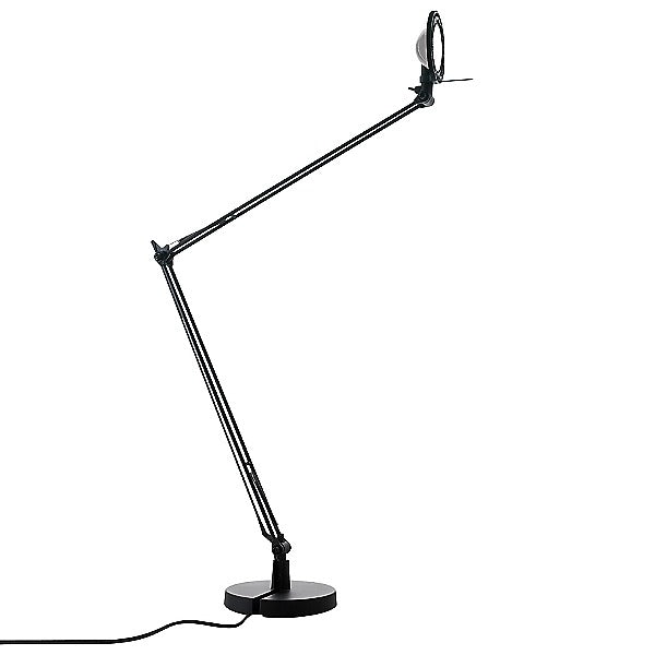 Berenice Table Lamp Desk Lamps Luceplan Black Aluminum Small: 24 in width