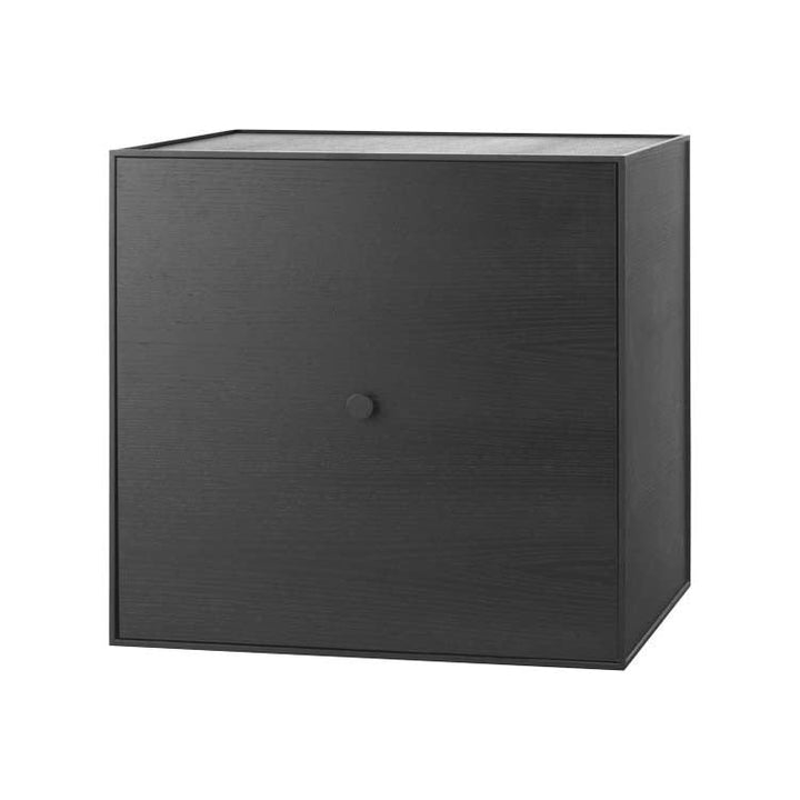 Frame Sideboard Sideboards Audo Copenhagen Black Stained Ash Shelf and Door