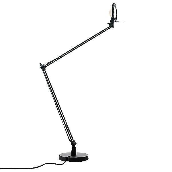 Berenice Table Lamp Desk Lamps Luceplan Black Satin White Small: 24 in width