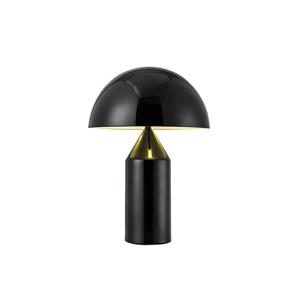 Atollo Table Lamp Table Lamps OLUCE Metal / Black Small: 9.8 in diameter