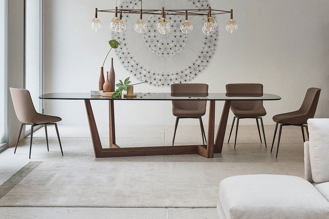 Art Wood Base Dining Table Bonaldo