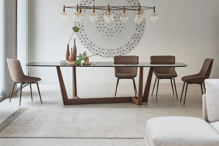 Art Wood Base Dining Table Bonaldo