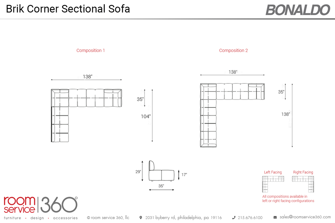 Brik Corner Sectional Sofa