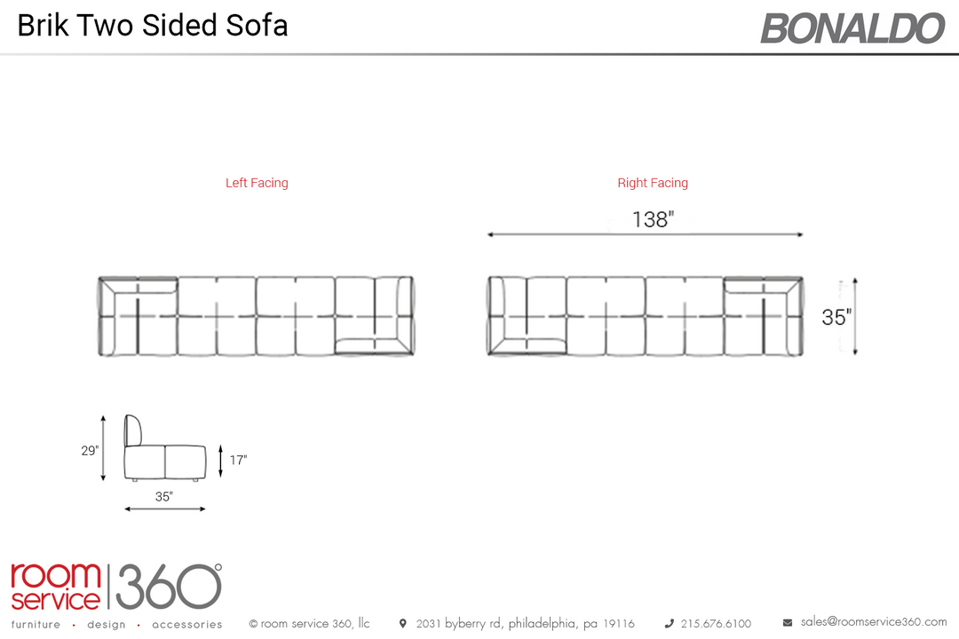 Brik Two Sided Sofa