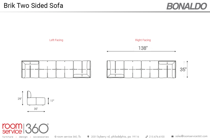 Brik Two Sided Sofa