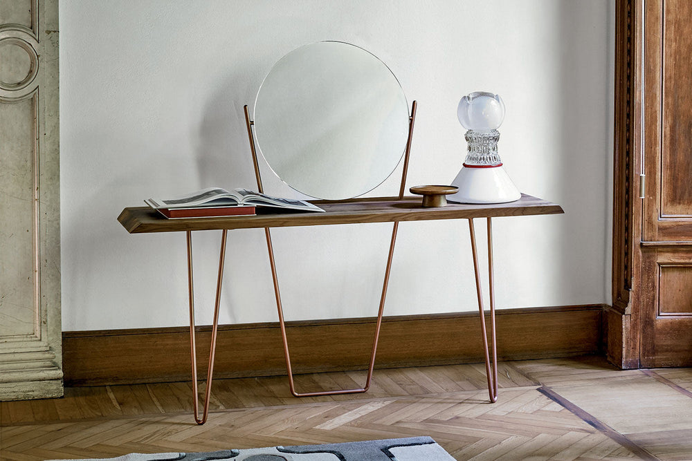 Coseno Console Table With Mirror Bonaldo