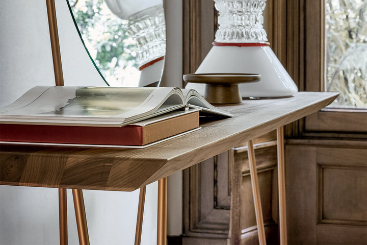 Coseno Console Table With Mirror Bonaldo