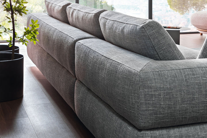 Ever More Corner Sectional Sofa with Peninsula Bonaldo