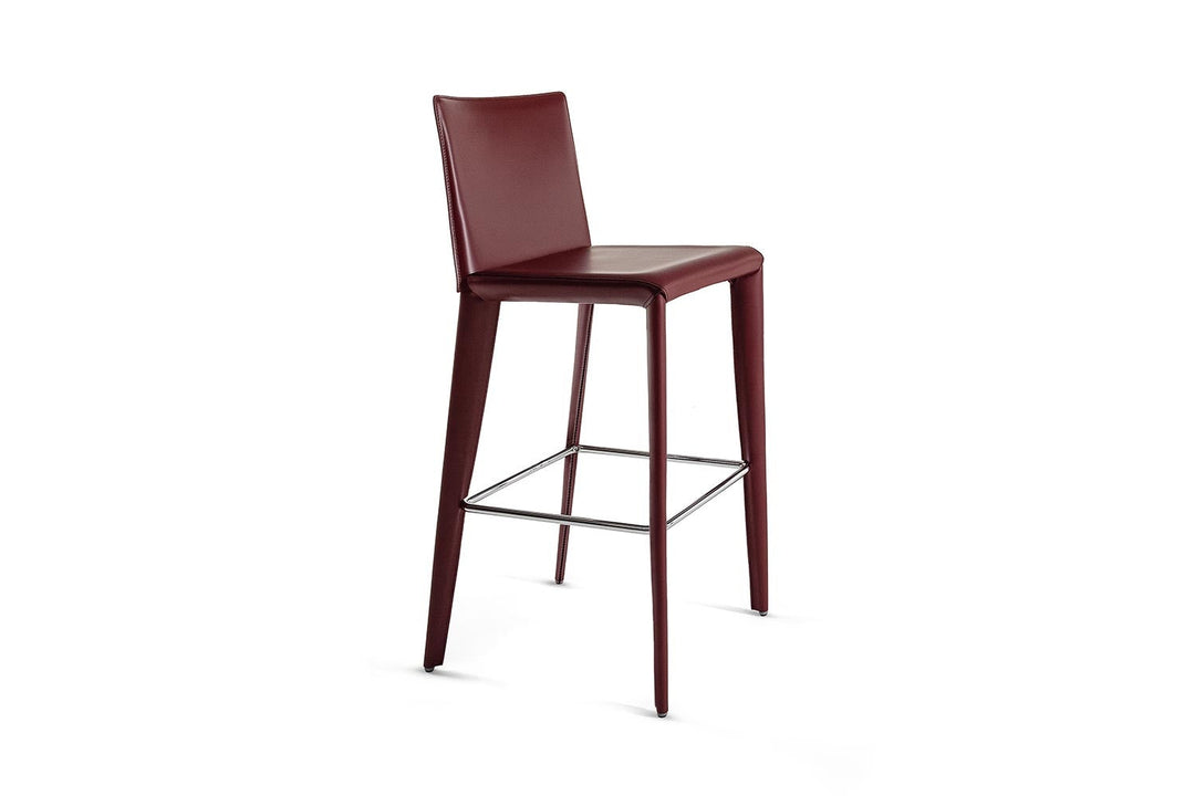 Filly Up Too Hard Leather Bar Stool Bonaldo