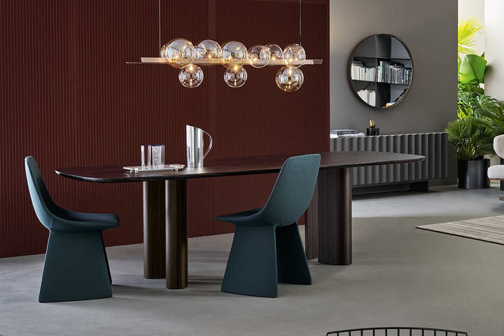 Geometric Ebony Dining Table