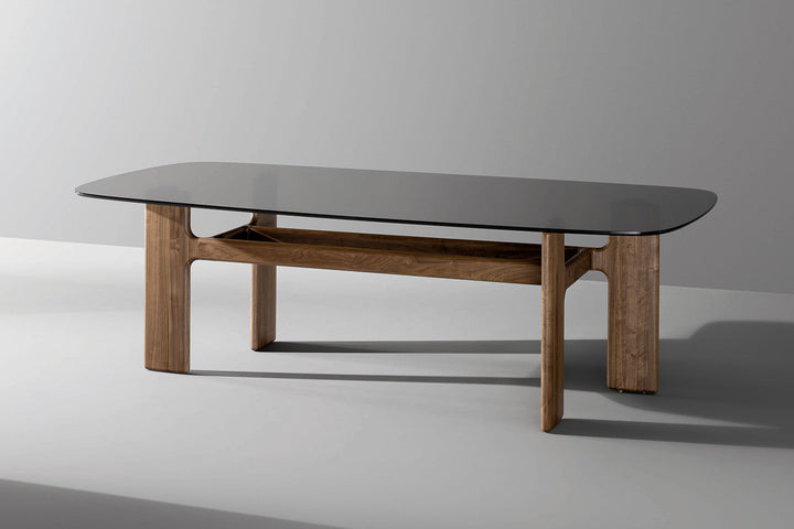 Hippos Wood Base Dining Table Bonaldo