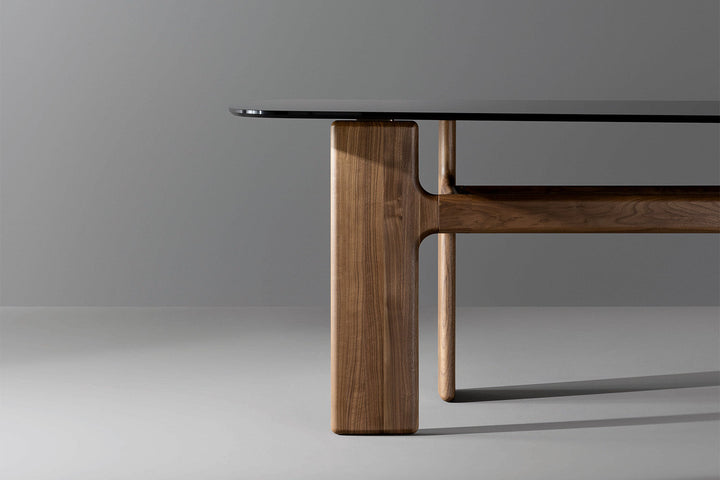 Hippos Wood Base Dining Table Bonaldo