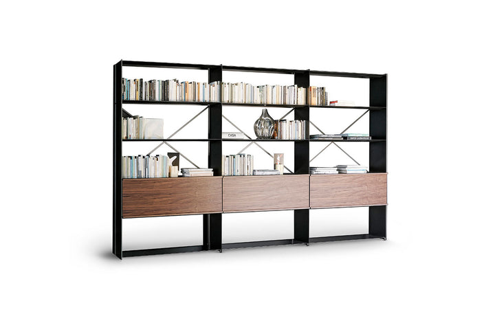 Kaos Bookcase with Storage Bonaldo