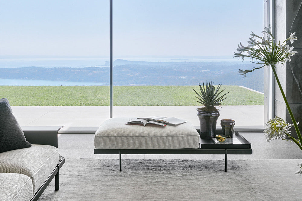 Phil Ottoman With Tray Ottomans + Stools Bonaldo