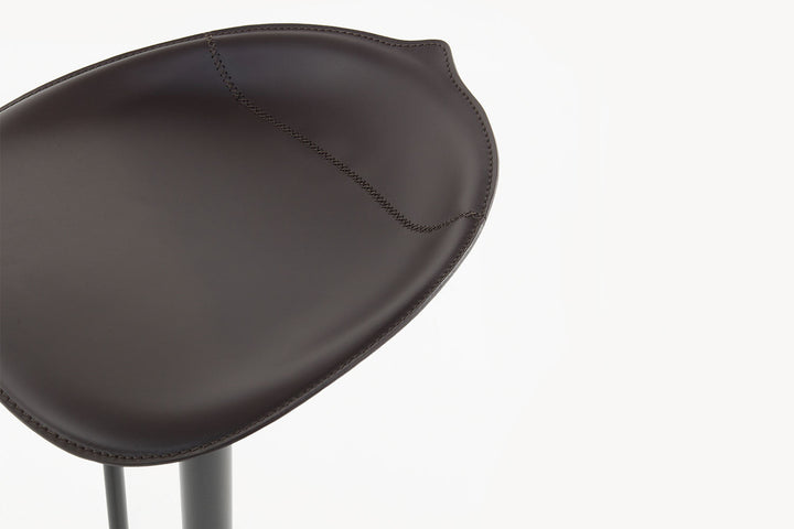 Tab Leather Bar Stool Bonaldo