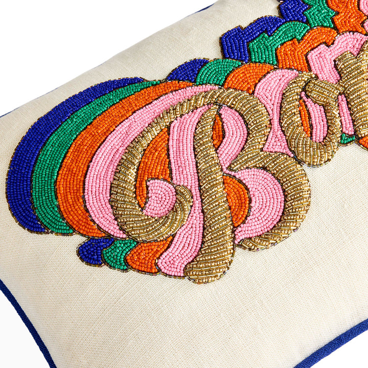 Bonjour Beaded Pillow Jonathan Adler