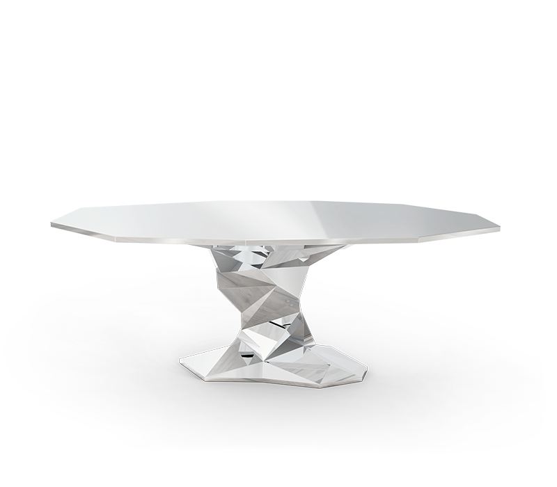 bonsai silver dining table Dining Tables Boca Do Lobo