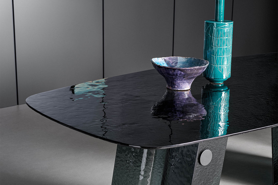 Boton Glass Dining Table Bonaldo