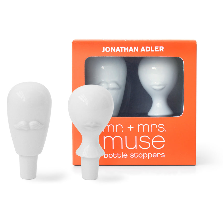 Mr. & Mrs. Muse Bottle Stopper Set Jonathan Adler