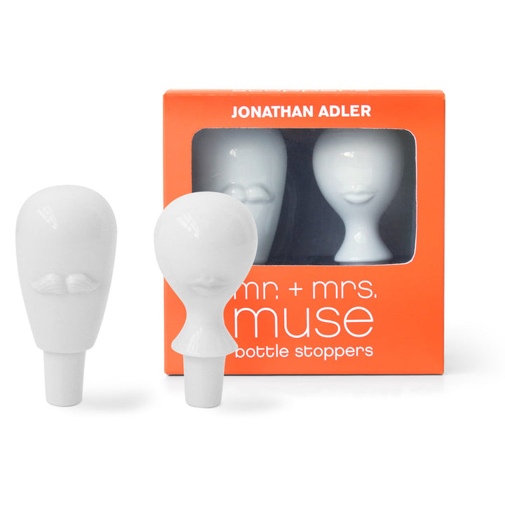 Mr. & Mrs. Muse Bottle Stopper Set Jonathan Adler