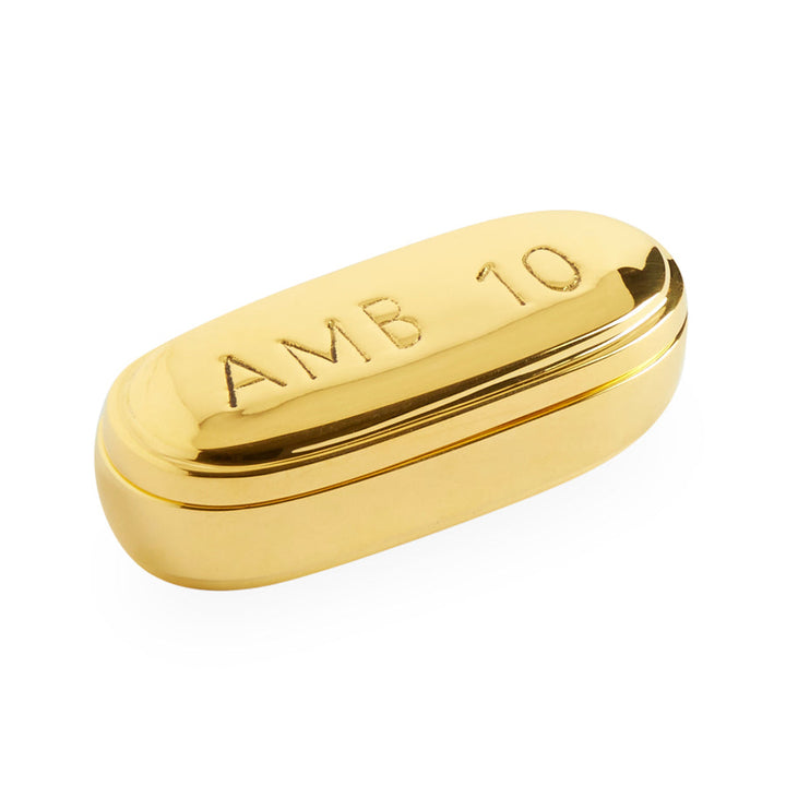 Ambien Pill Box Jonathan Adler Brass