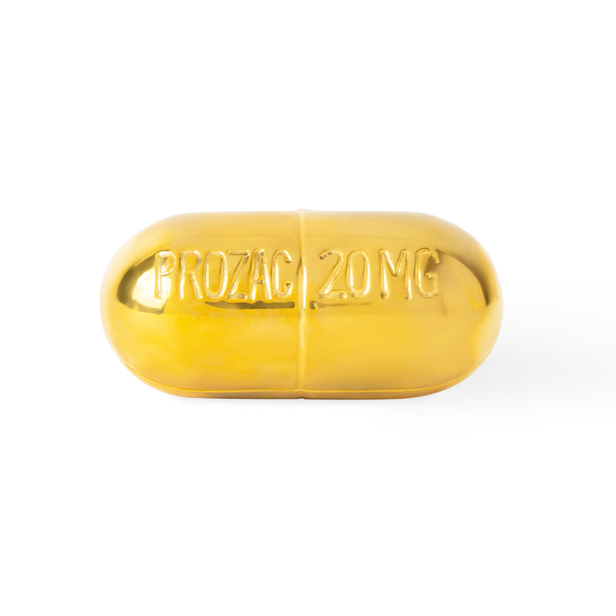 Prozac Pill Box Jonathan Adler Brass