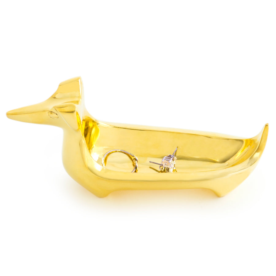 Brass Dachshund Ring Bowl Jonathan Adler