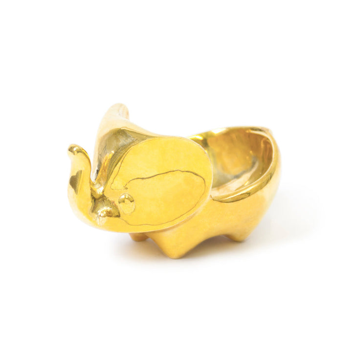 Brass Elephant Ring Bowl Jonathan Adler Default Title