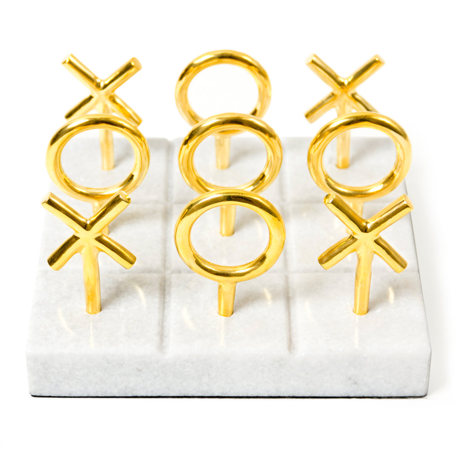 Brass Tic-Tac-Toe Set Jonathan Adler Default Title