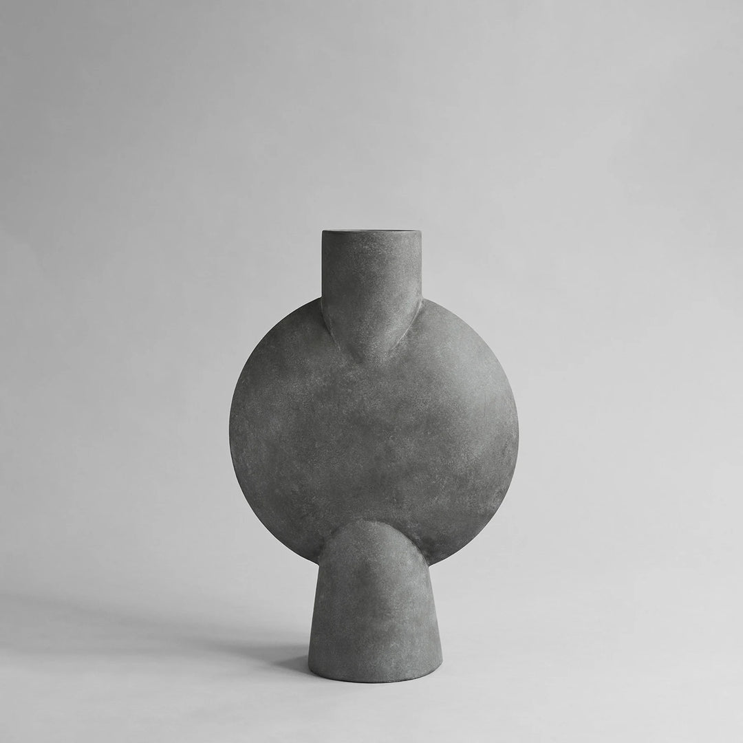 Sphere Vase Bubl, Hexa - Dark Grey Vases 101 Copenhagen   