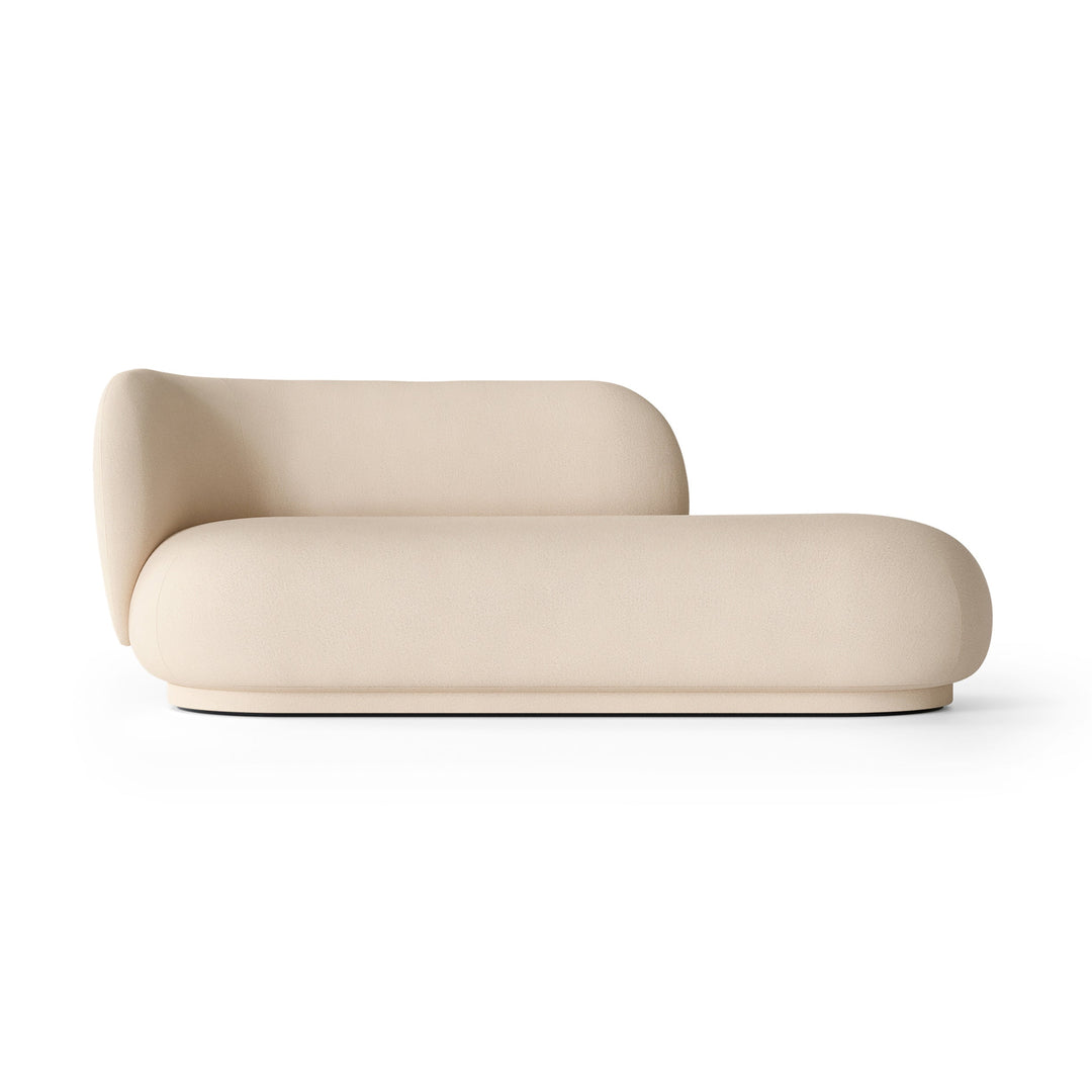 Rico Divan Sofas Ferm Living Brushed Off-White Left Facing