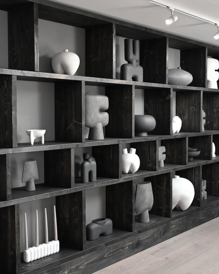 Tribal Vase, Big - Dark Grey Vases 101 Copenhagen   