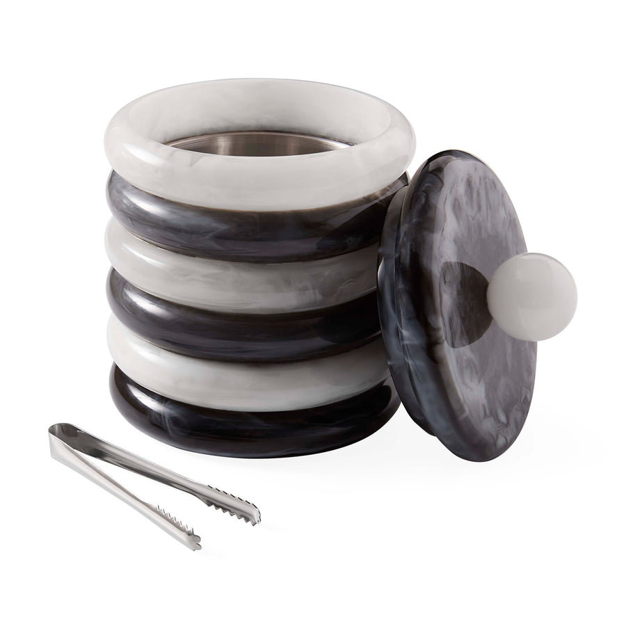 Como Black & White Ice Bucket Jonathan Adler