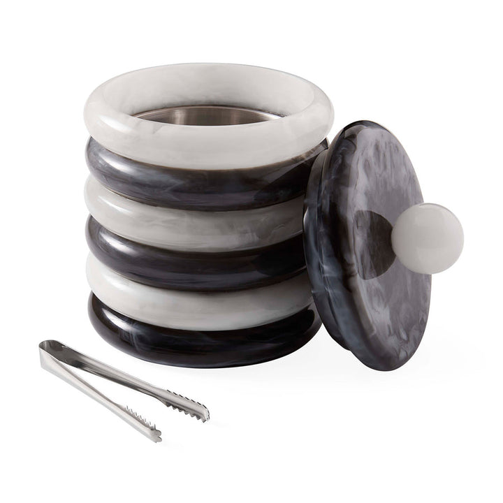 Como Black & White Ice Bucket Jonathan Adler