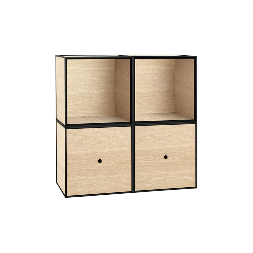 Frame Four Standard Storage Bookcases & Standing Shelves Audo Copenhagen Oak