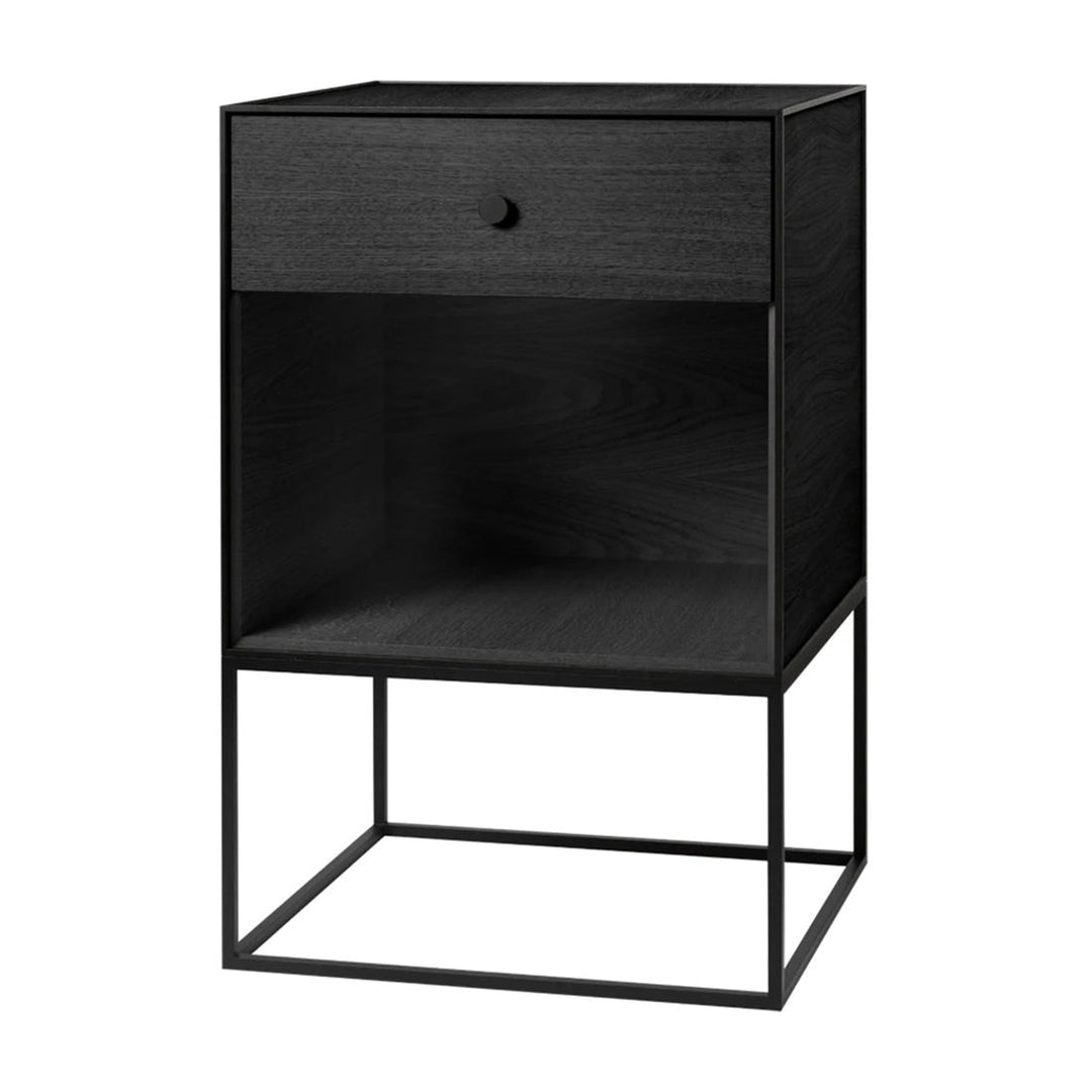 Frame Sideboard Sideboards Audo Copenhagen Black Stained Ash 1 Drawer