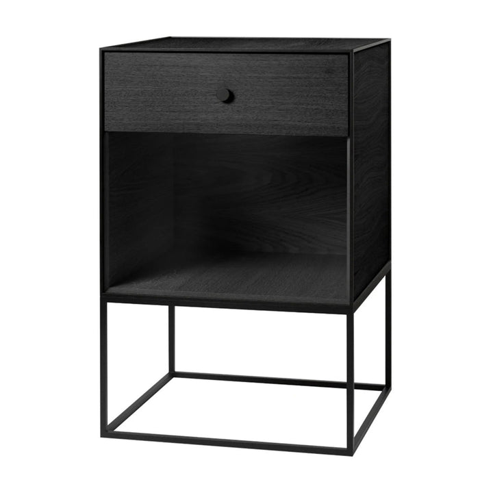 Frame Sideboard Sideboards Audo Copenhagen Black Stained Ash 1 Drawer