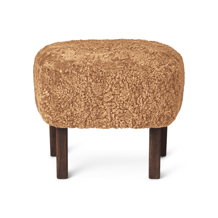 Ingeborg Foot Stool Ottomans Audo Copenhagen Sheepskin Honey Smoked Oak