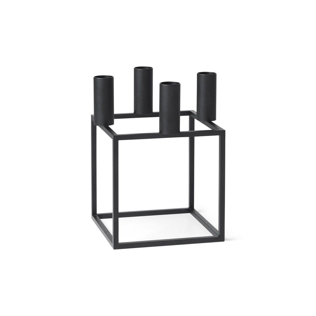 Kubus 4 Candleholder Candle Holders Audo Copenhagen Black Candleholder Only Candleholder Only