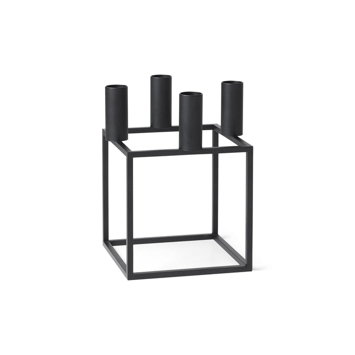 Kubus 4 Candleholder Candle Holders Audo Copenhagen Black Candleholder Only Candleholder Only