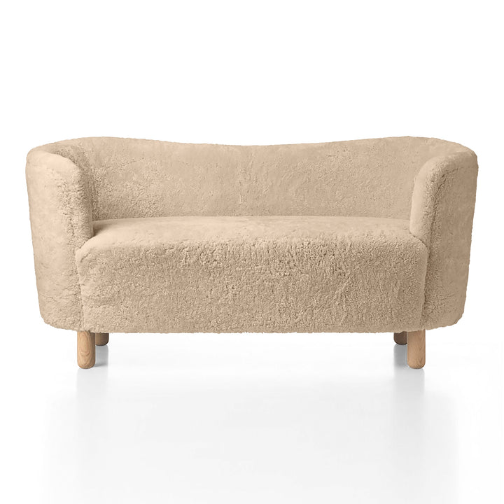Mingle Sofa Sofas Audo Copenhagen Sheepskin Honey / Natural Oak