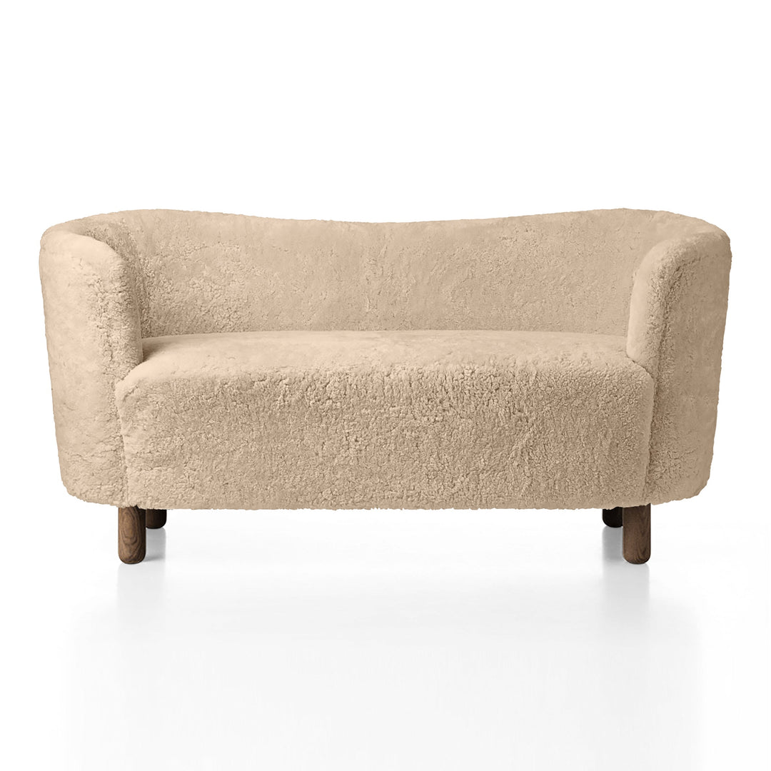 Mingle Sofa Sofas Audo Copenhagen Sheepskin Honey / Smoked Oak