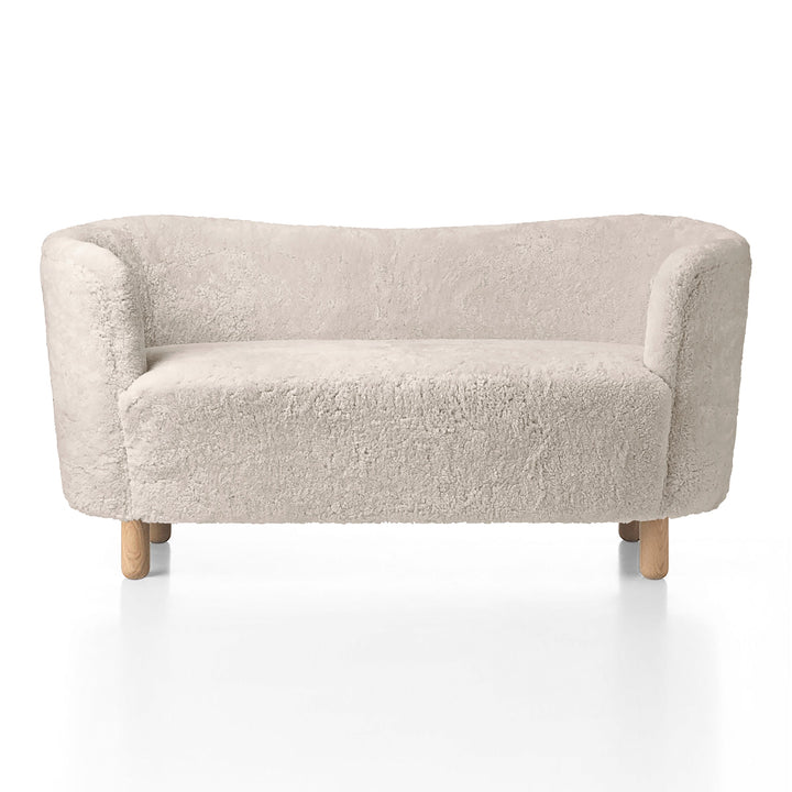 Mingle Sofa Sofas Audo Copenhagen Sheepskin Moonlight / Natural Oak
