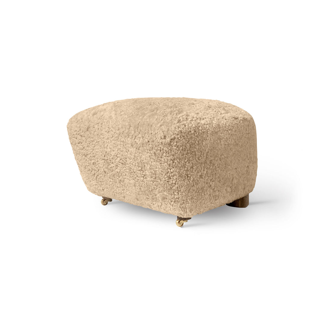Tired Man Foot Stool Ottomans Audo Copenhagen Sheepskin Honey / Smoked Oak