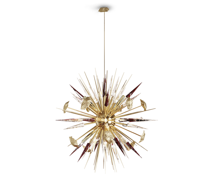outburst black chandelier Lighting Boca Do Lobo Rosso Levanto