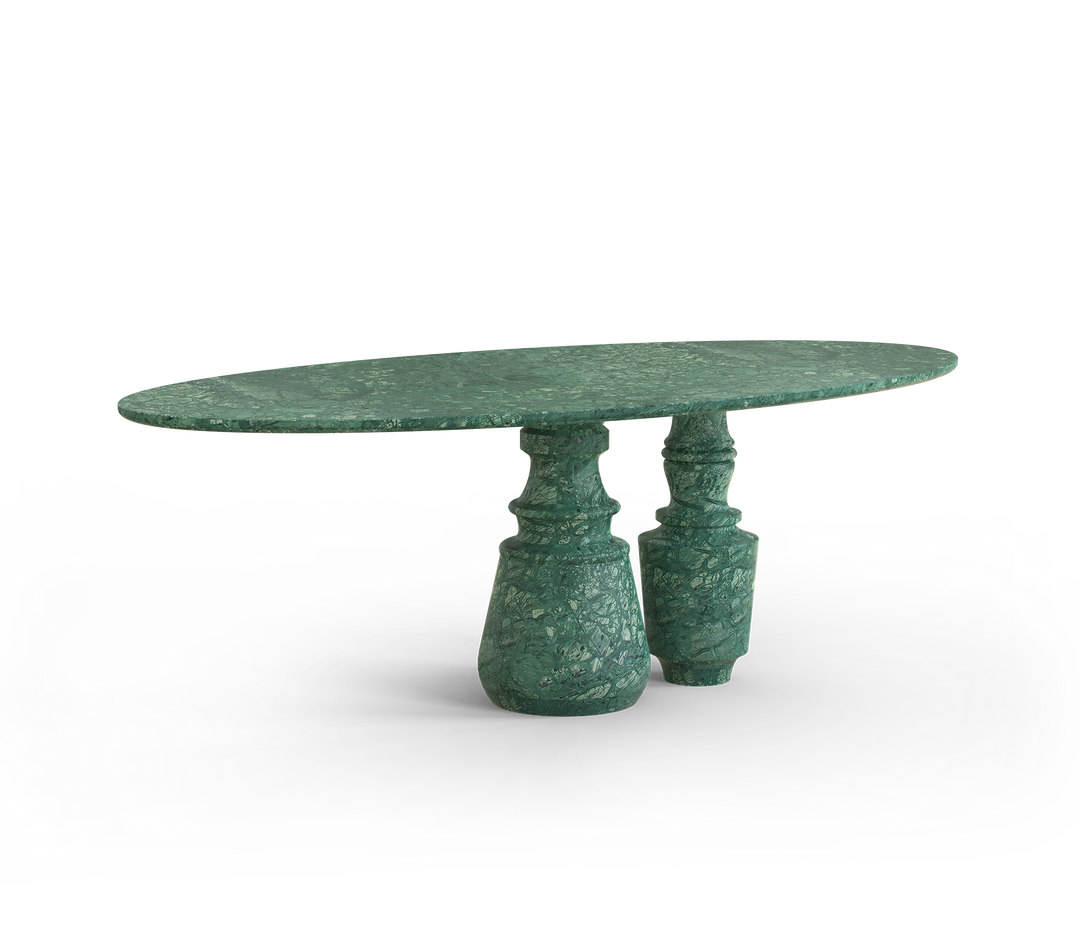 pietra oval estremoz dining table Dining Tables Boca Do Lobo Guatemala Marble