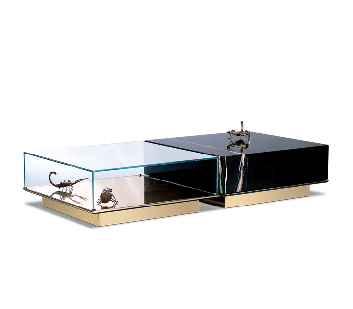 Metamorphosis Center Table  Boca Do Lobo Black Marble  