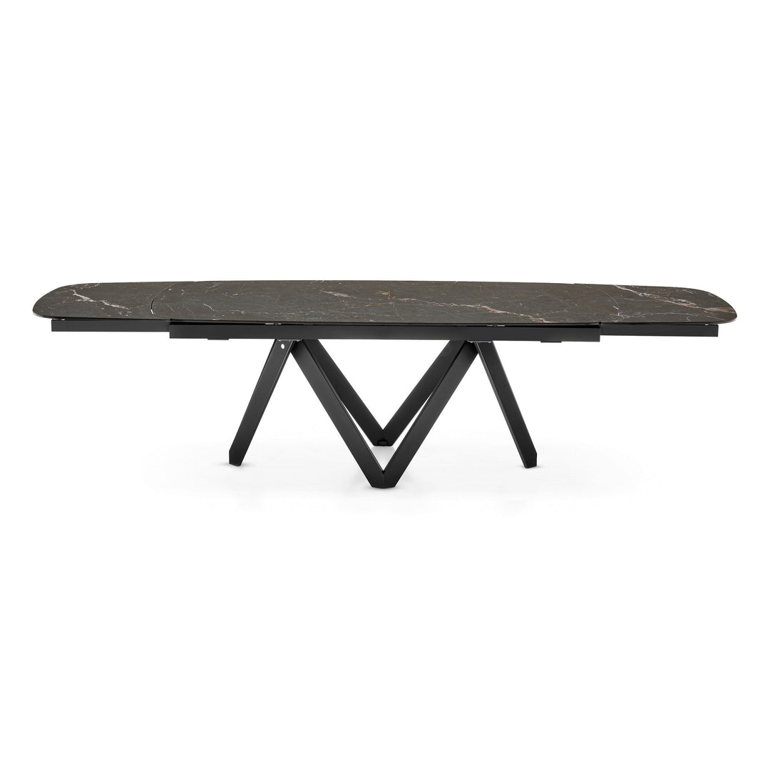 Cartesio Curved Extendable Dining Table Extendable Dining Tables Calligaris Large: 78.75 in width