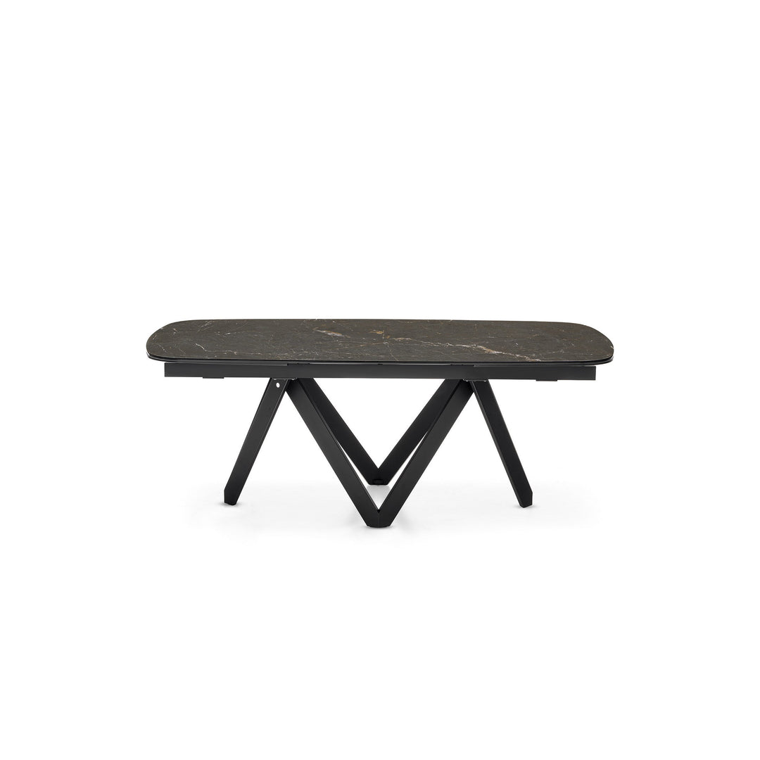 Cartesio Curved Extendable Dining Table Extendable Dining Tables Calligaris Small: 65 in width